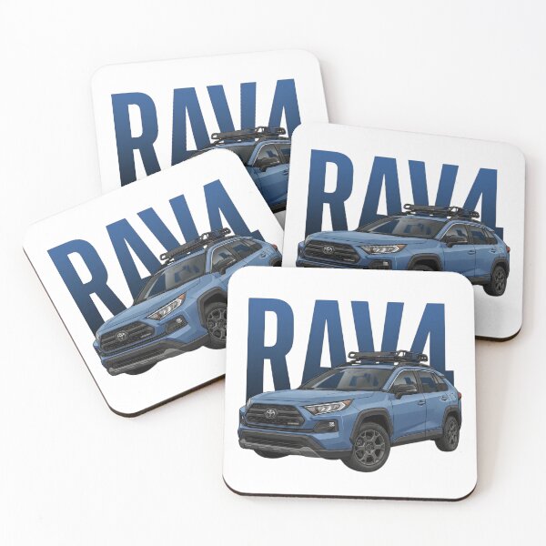Item preview, Toyota RAV4 Adventure AWD Off-Road Blue SUV Roof Rack Art designed and sold by Motorline44.