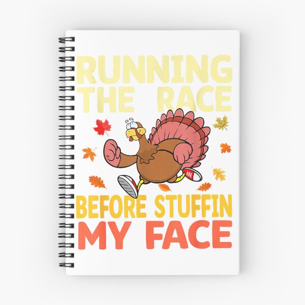 Item preview, Running The Race Before Stuffing My Face Turkey Trot Running T-Shirt designed and sold by Stickerbynp1.