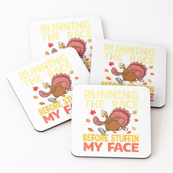 Item preview, Running The Race Before Stuffing My Face Turkey Trot Running T-Shirt designed and sold by Stickerbynp1.