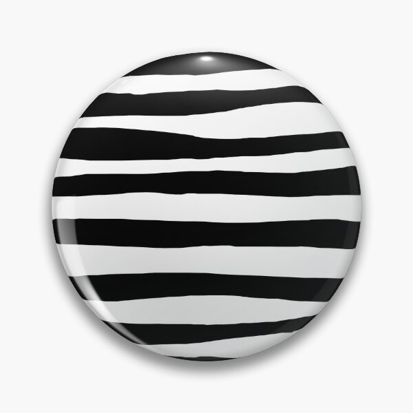 Item preview, Hand-Drawn Black and White Stripes — Organic Monochrome Pattern designed and sold by dfly-creations.