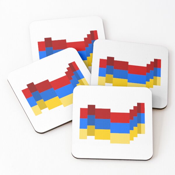 Item preview, Pixel Flag Armenia designed and sold by HarveyHandcraftsandDesigns.