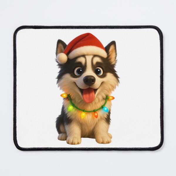 Item preview, Happy Yakutian Laika Dog Christmas designed and sold by Sillytoe.