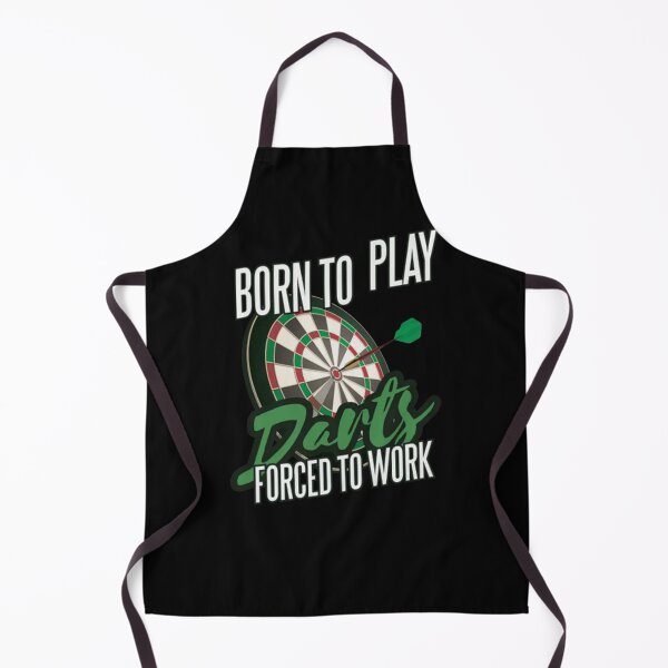 Item preview, Born To Play Darts Forced To Work Hobby Pun designed and sold by RamoMorisse53.