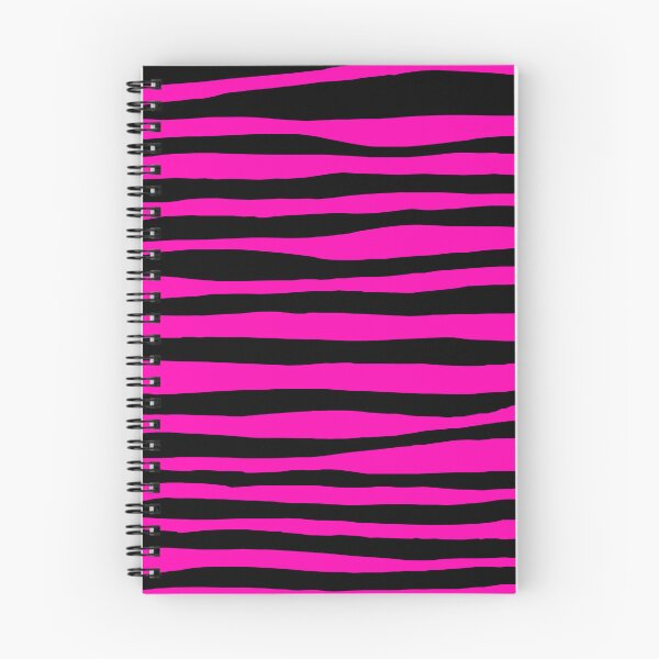 Item preview, Hand-Drawn Black and Pink Stripes — Organic Monochrome Pattern designed and sold by dfly-creations.