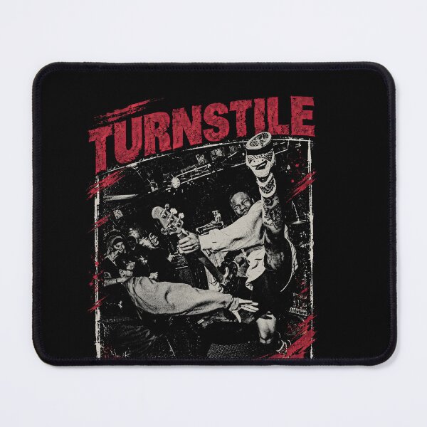 Item preview, Túrnstilé Red and Black Hardcore Concert Art designed and sold by MoosicMerch.