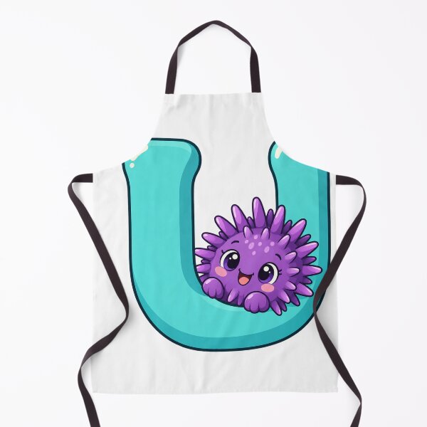 Artikelvorschau, Cute Urchin with Letter U Animal Initial entworfen und verkauft von skyartdesign.