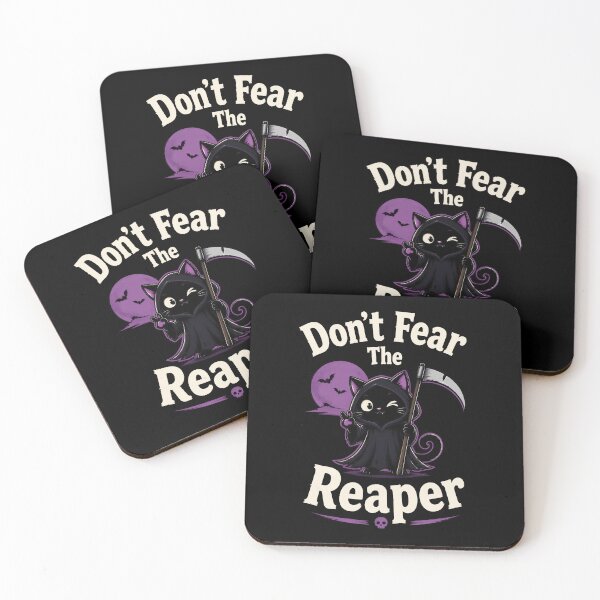Item preview, Don't Fear The Reaper Cute Grim Reaper Cat Halloween Gift designed and sold by Say It With Ink.
