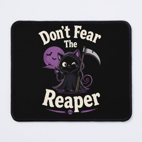 Item preview, Don't Fear The Reaper Cute Grim Reaper Cat Halloween Gift designed and sold by Say It With Ink.
