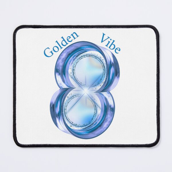 Item preview, Celestial Blue Vibe 3D Typography Number 8 designed and sold by MinimalAurashop.