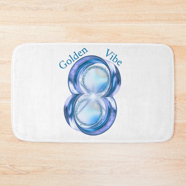 Item preview, Celestial Blue Vibe 3D Typography Number 8 designed and sold by MinimalAurashop.
