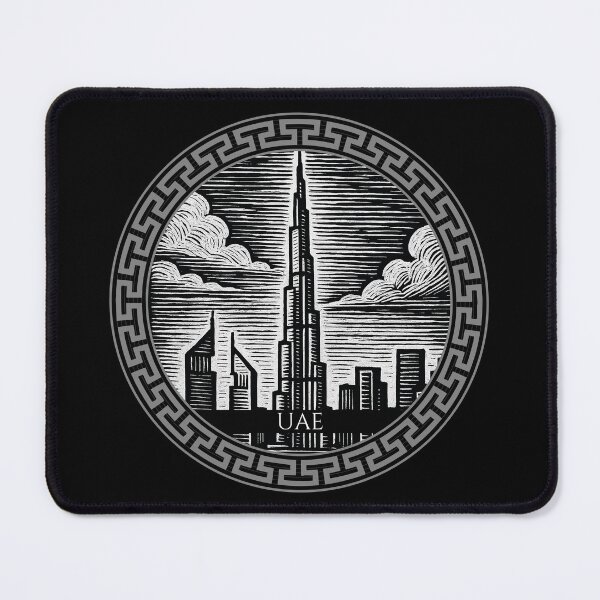 Item preview, United Arab Emirates Vintage Woodcut Art designed and sold by Thistle-TShop.