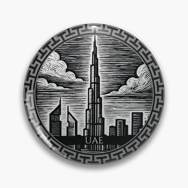 Item preview, United Arab Emirates Vintage Woodcut Art designed and sold by Thistle-TShop.