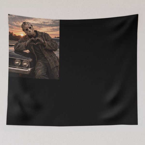 Item preview, Jason Voorhees Tshirts Heart Hands Funny Halloween Horror Movie designed and sold by griffithrbb35.