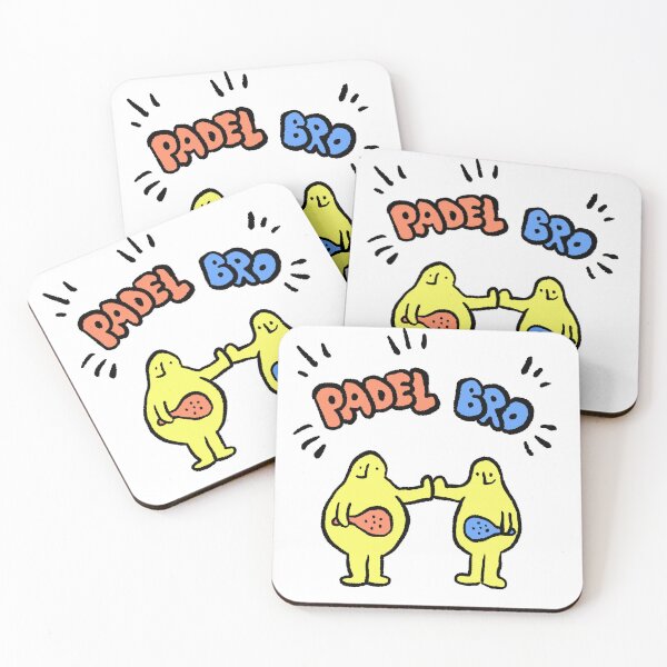 Item preview, Yellow Blob Padel Bros High Five designed and sold by Childish by Design.