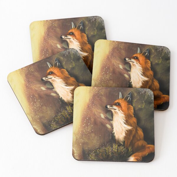 Item preview, Golden Autumn Fox – Enchanted Woodland Art designed and sold by ArtistsAtticWI.
