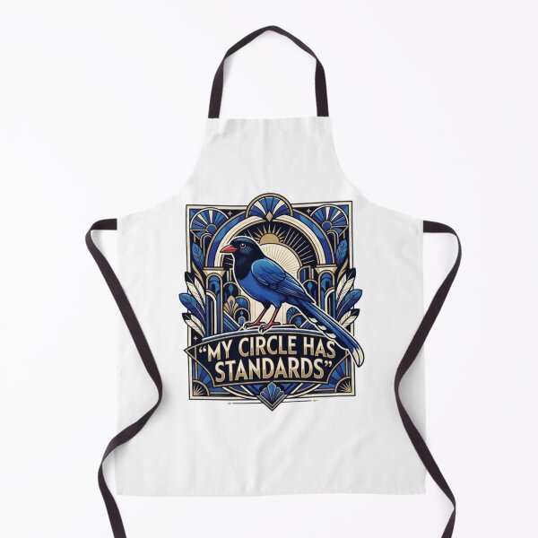 Item preview, Camiseta de urraca azul de Taiwán - Mi círculo tiene estándares - Camiseta de aves exóticas estilo art déco - Ropa gráfica de lujo con estampado de córvidos designed and sold by Max Store.