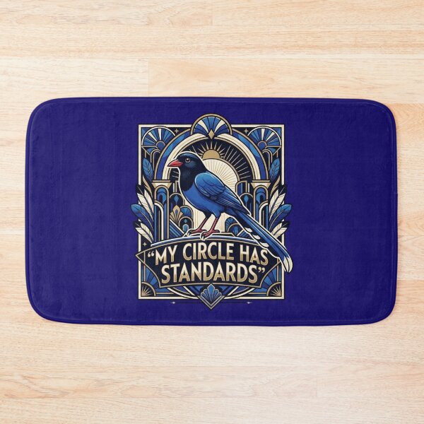 Item preview, Taiwan Blue Magpie Shirt - My Circle Has Standards - Art Deco Exotic Bird Tee - Luxury Corvid Graphic Apparel designed and sold by Max Store.