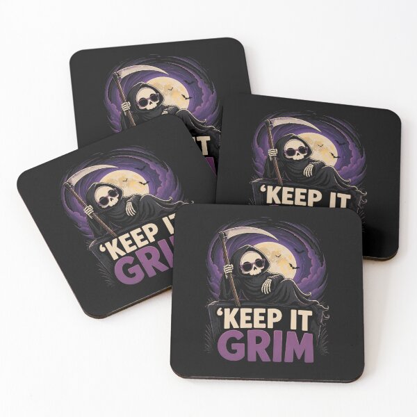 Item preview, Keep It Grim Funny Halloween Grim Reaper Gift designed and sold by Say It With Ink.