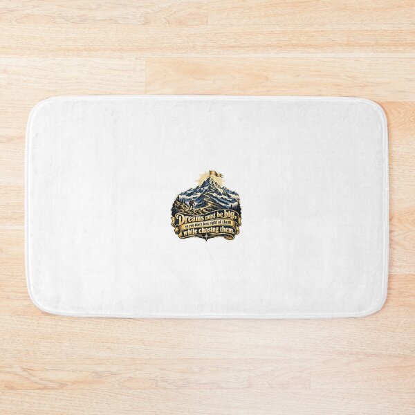 Item preview, Mountain Summit Golden Flag — Dream Big Climber Motivation Art designed and sold by DesignArtEmpire.