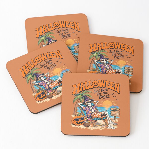 Item preview, Halloween Skeleton Beach Vacation Just Here For The Boos designed and sold by Skyrocketz.