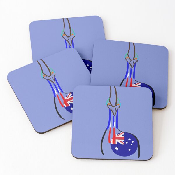 Item preview, Cassowary with flag designed and sold by Just-Draws-22.