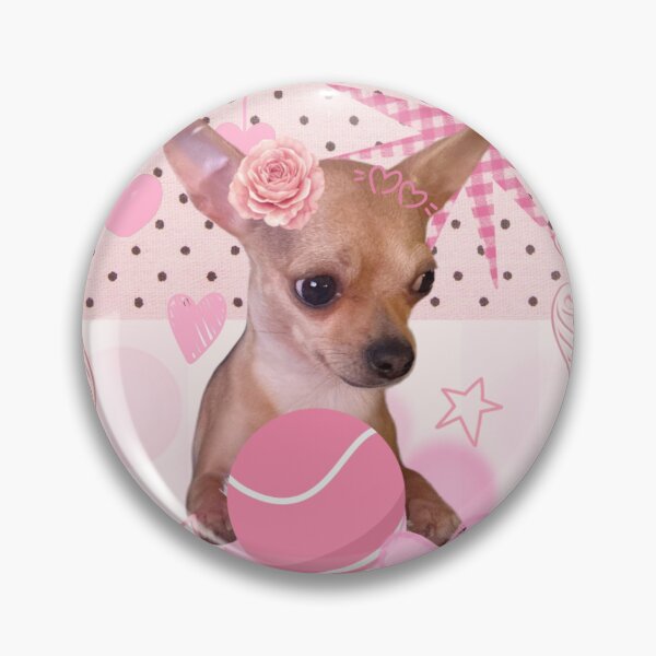 Item preview, Cute Chihuahua with pink tennis ball designed and sold by youwish002.