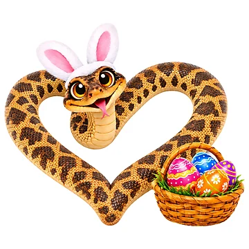 Artwork thumbnail, Happy Rock Python Easter by Sillytoe