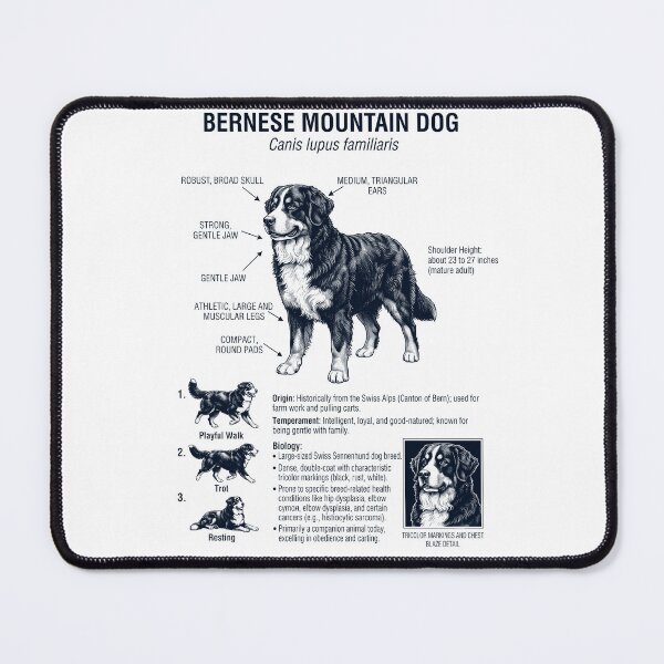 Item preview, Bernese Mountain Dog Scientific Anatomy Biology Dog Lover designed and sold by dian-rody-crest.