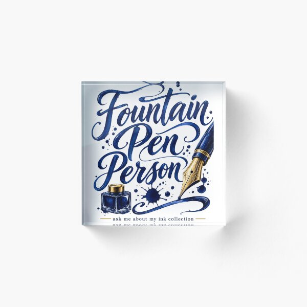 Item preview, Fountain Pen Person Ink Collector Stationery Gift designed and sold by ys96.