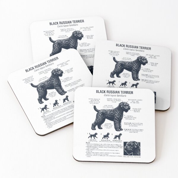 Item preview, Terrier ruso negro Anatomía científica Biología Amante de los perros designed and sold by dian-rody-crest.