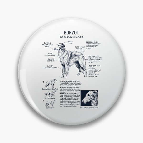 Item preview, Borzoi Scientific Anatomy Biology Dog Lover designed and sold by dian-rody-crest.