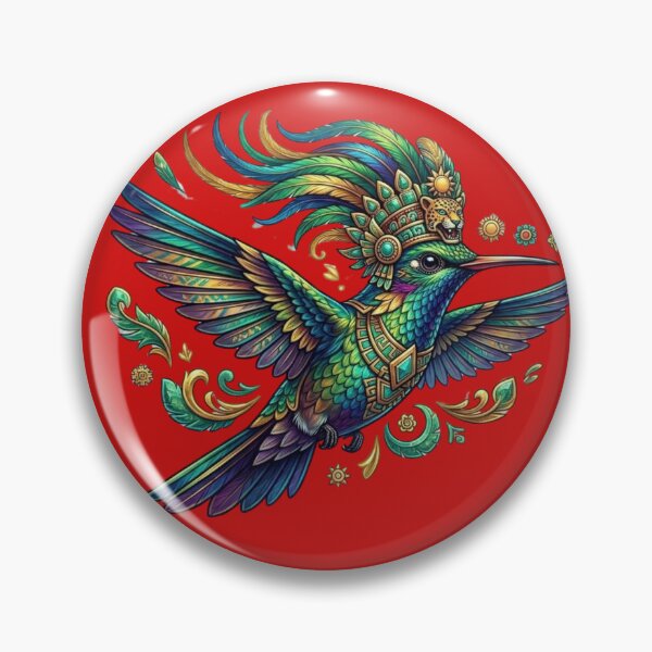 Item preview, Aztec Hummingbird Headdress – Colorful Mayan Sacred Bird Art designed and sold by obalartsMerch.