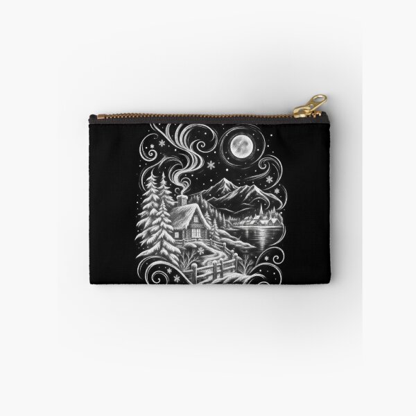 Item preview, Swirling Snowy Village Illustration designed and sold by optimusprime39.