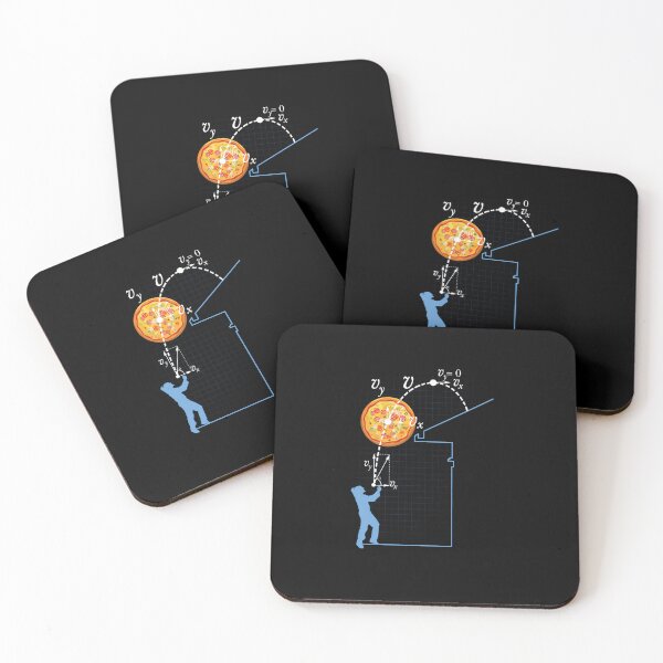 Item preview, Funny Physics Pizza Projectile Motion Science Diagram designed and sold by TienThoau.