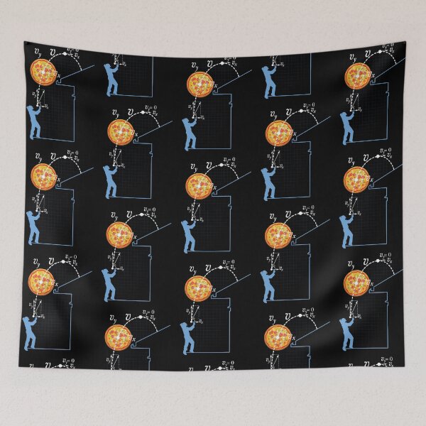 Item preview, Funny Physics Pizza Projectile Motion Science Diagram designed and sold by TienThoau.