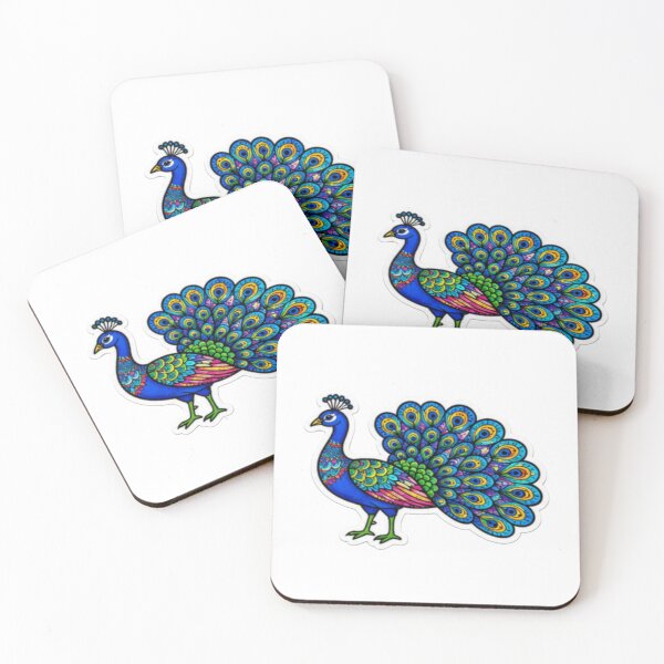Item preview, Peacock with mandala art designed and sold by Serila.