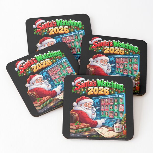 Item preview, Santa’s Watching 2026 – Naughty or Nice Christmas Surveillance designed and sold by signshirtz.
