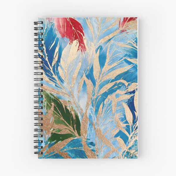 Item preview, Batik Eclectic Indigo Abstract Mid-Century Boho Leaves designed and sold by scicilysimonee.
