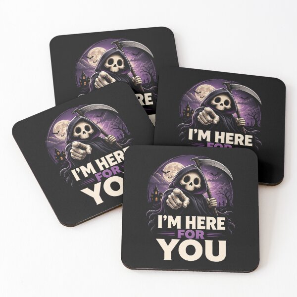 Item preview, I'm Here For You Funny Grim Reaper Halloween Gift designed and sold by Say It With Ink.