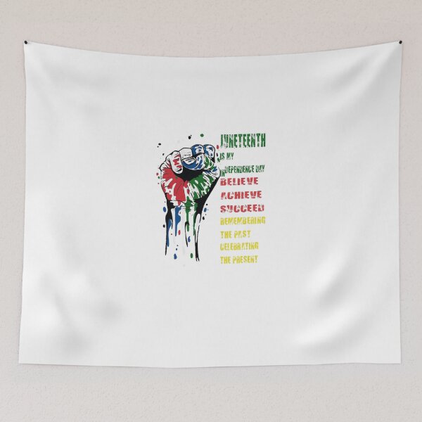 Item preview, Juneteenth Black Freedom Power Fist Paint Splash designed and sold by ShermBartolet35.