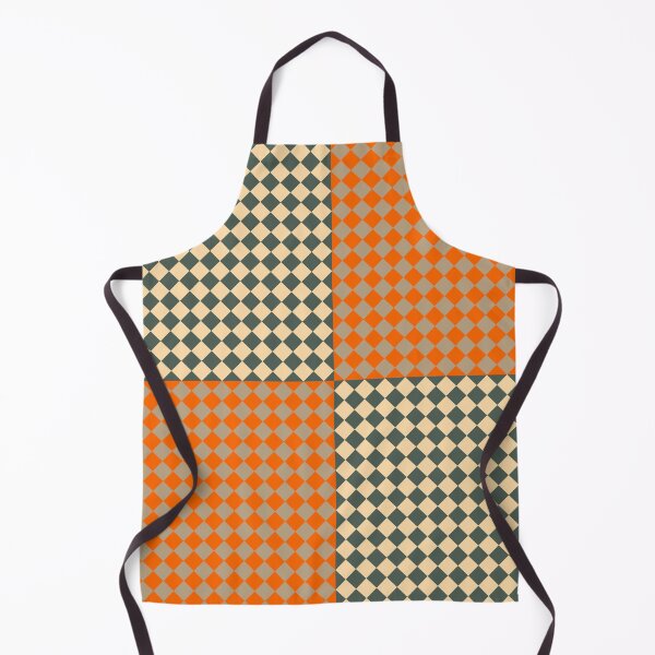 Item preview, Checkered Diamond Pattern Yellow Orange Taupe designed and sold by ArtbyDebbieC.