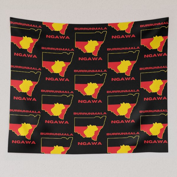 Item preview, Regional Australia Map Aboriginal Color Palette Art designed and sold by TienThoau.
