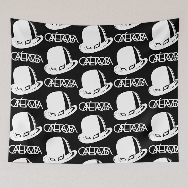 Item preview, Black and White Bowler Hat Elegant Mask Typography designed and sold by TienThoau.