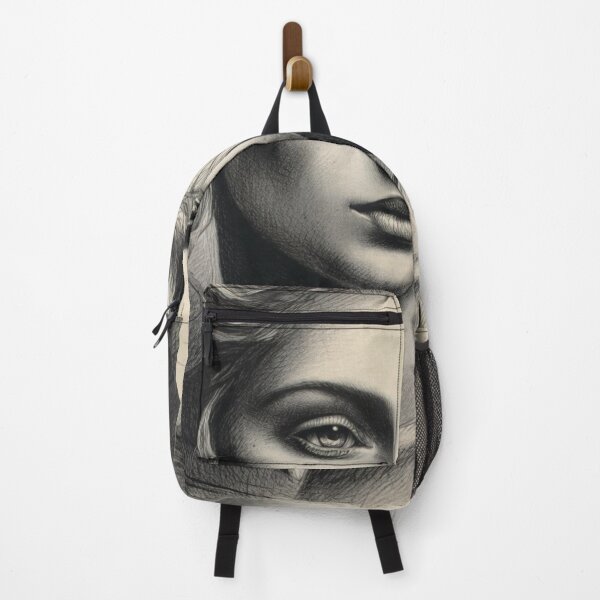 Item preview, Silent Reflection - Black and White Portrait Sketch Art designed and sold by nhk999.