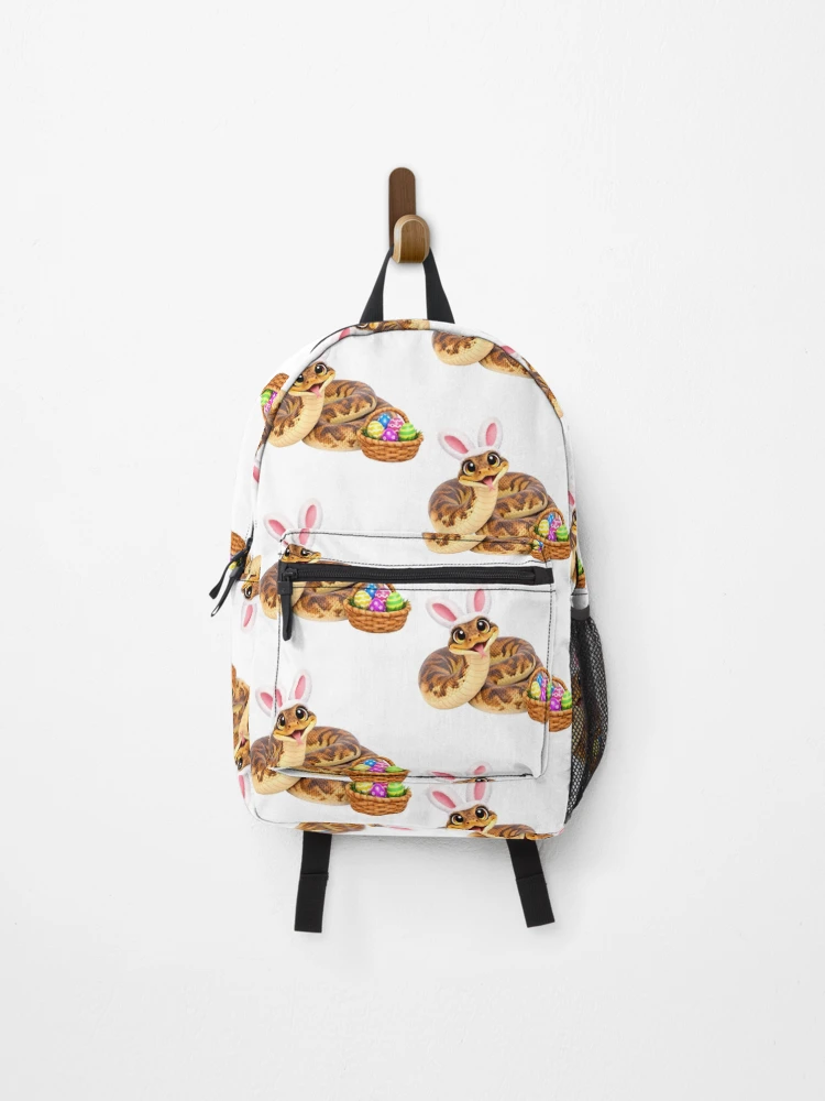 Thumbnail 1 of 3, Backpack, Cheerful Savu Python Easter designed and sold by Sillytoe.