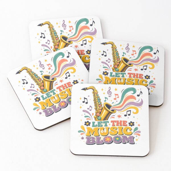 Item preview, Let the Music Bloom Saxophone Floral Jazz Music Lover Retro Design designed and sold by inkoutninja.