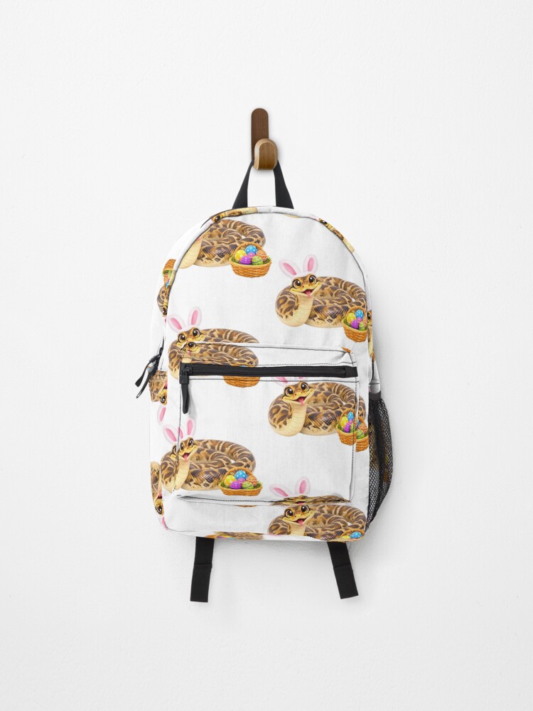 Thumbnail 1 of 3, Backpack, Playful Scrub Python Easter designed and sold by Sillytoe.
