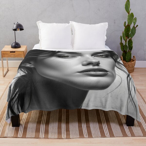 Item preview, Luminous Presence - Contemporary Black and White Beauty Portrait designed and sold by nhk999.