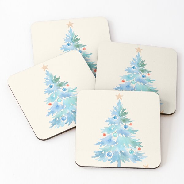 Item preview, Christmas Tree with Starfish & Seashells – Coastal Beach Christmas Design designed and sold by Sea Gem.