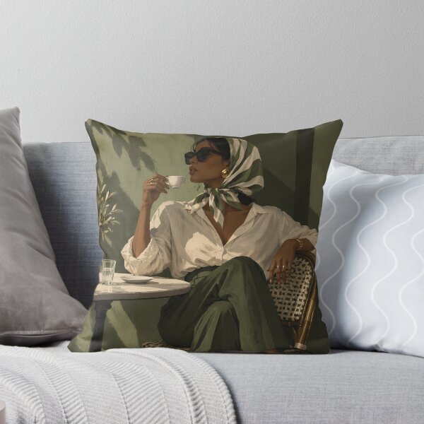 Item preview, Cafe Serenity Chic Woman at a European Bistro designed and sold by salt n sass designs.